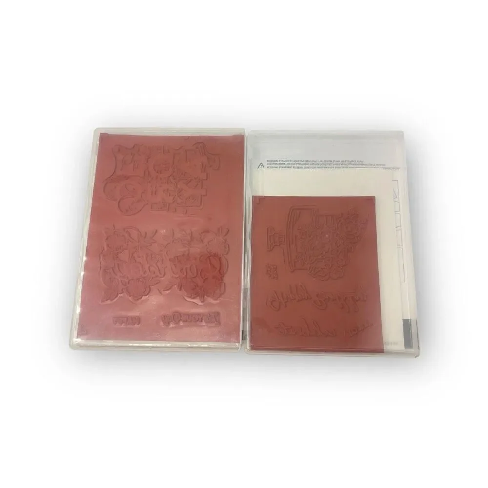 Stampin’ Up! Happy Birthday Rubber Stamp Set of 2 Sets 152308 148612 New Unused